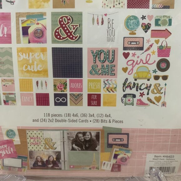 Simple Stories "So Fancy" Album Pocket Page System Junk Journal Set - Picture 5 of 5